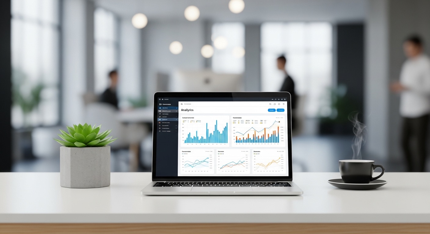 Analytics review during an editorial website planning session